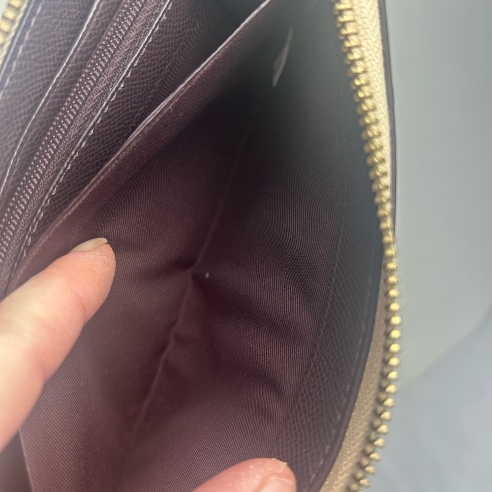 Coach Tan Embossed Wallet - Picture 12 of 15